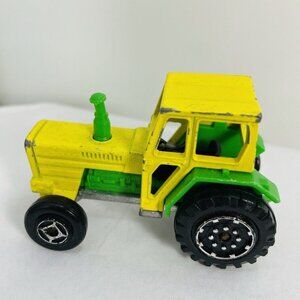 Vintage 208 Majorette Diecast Green & Yellow Farm TRACTOR  Made In France 1/65